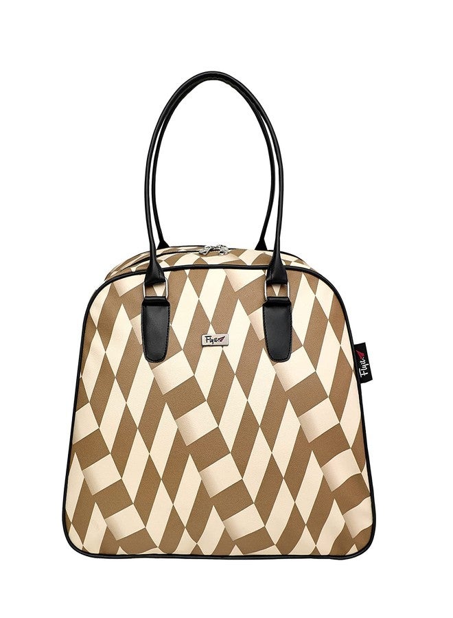 ديلشور حقيبة سفر قماشية من ديلشور للرجال والنساء، حقائب سفر للنساء، حقيبة سفر أنيقة بحجم المقصورة مع وسادة هوائية (لون كريمي فاتح) - Image 1